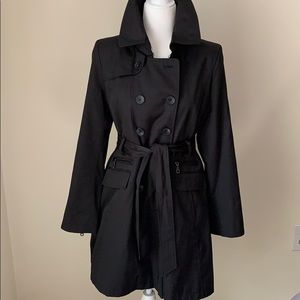 DKNY black trench jacket
